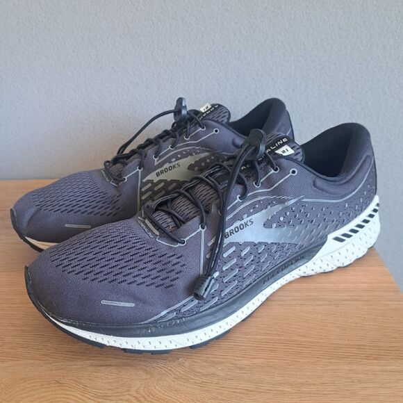Brooks Adrenaline GTS 21 Running Shoes Mens 15 Lightweight Breathable Gray - Picture 11 of 13